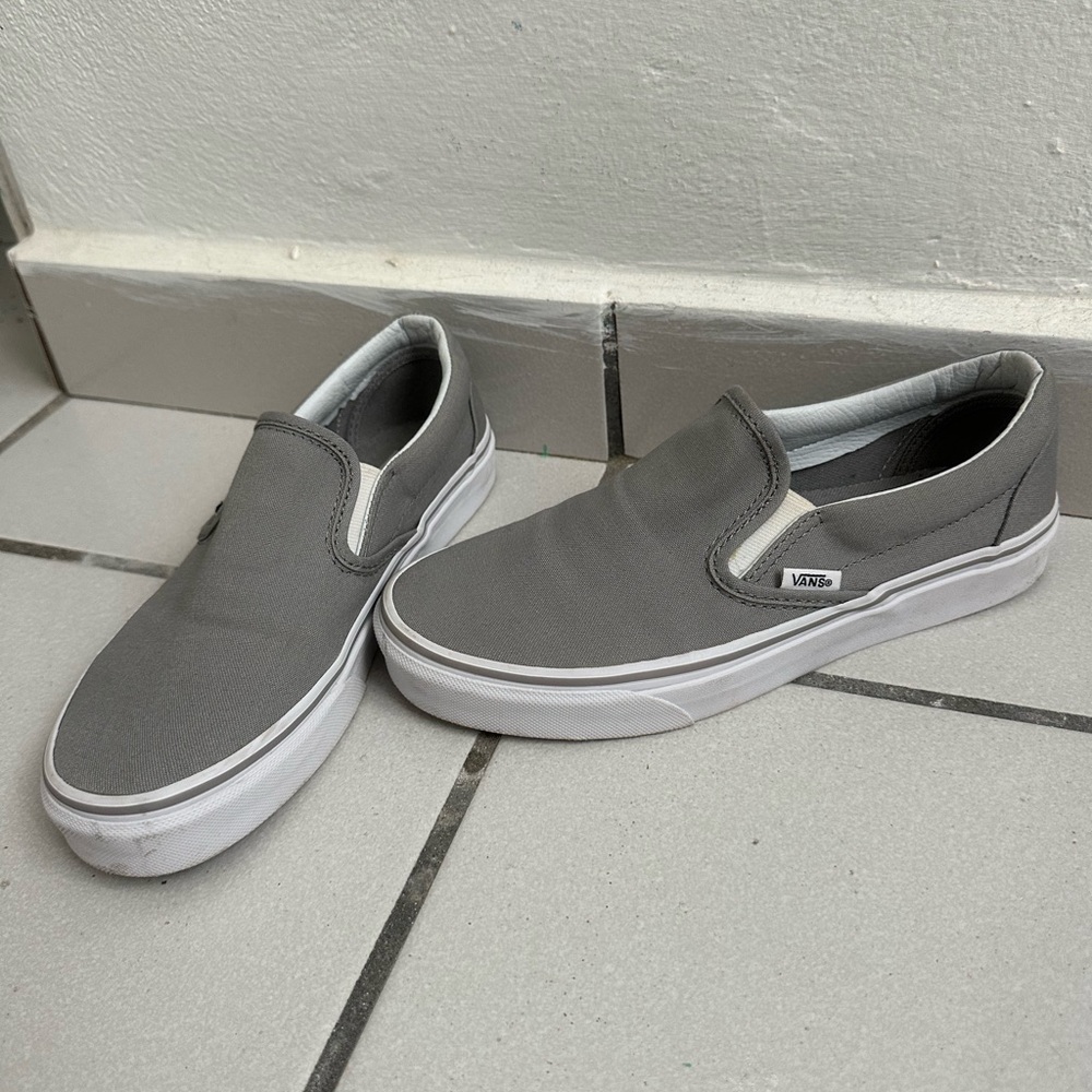 Vans Classic Gray Slip-On Shoes